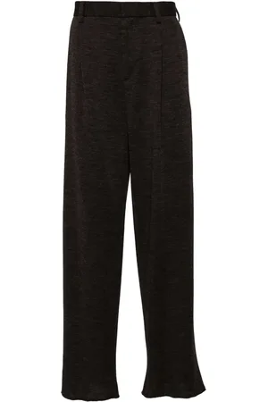 Kolor Wollen broek met wijde pijpen