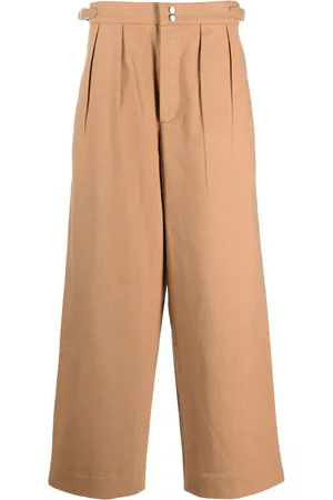 BODE High waist broek met wijde pijpen