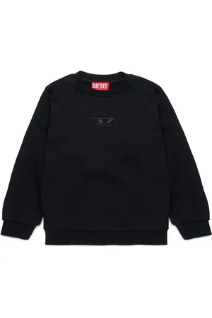 Diesel Katoenen sweater met geborduurd logo