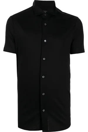 Emporio Armani Overhemd met logoplakkaat