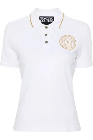 VERSACE Top met geborduurd logo