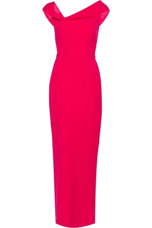 Safiyaa Koral crêpe maxi