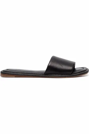 Brunello Cucinelli Leren slippers