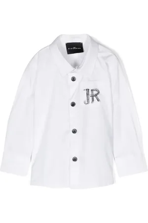 John Richmond Katoenen shirt met logoprint
