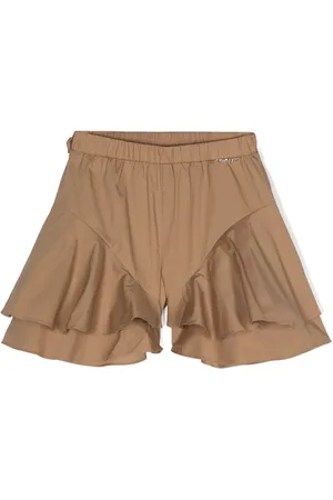 Twin-Set Shorts met ruches en logo