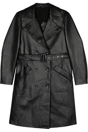 Sportmax Leren trenchcoat