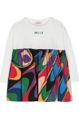PUCCI Junior Katoenen jurk met print