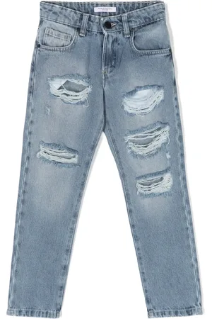 Paolo Pecora Gerafelde jeans