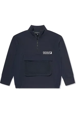 Emporio Armani Sweater met halve rits