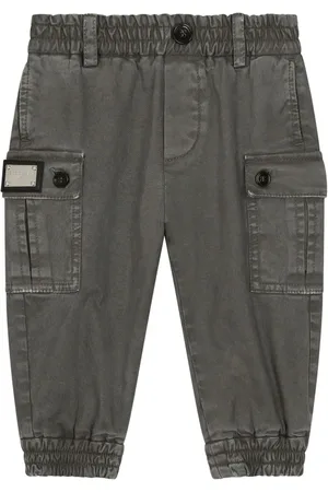 Dolce & Gabbana Cargo broek met logoplakkaat