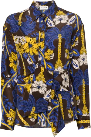 P.A.R.O.S.H. Zijden blouse met bloemenprint