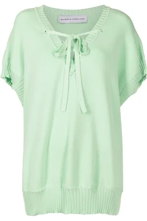 Gloria Coelho Blouse met striksluiting