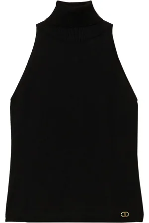 Twin-Set Top met logoplakkaat