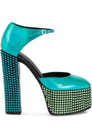 Giuseppe Zanotti Bebe Strass pumps met plateauzool