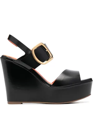 santoni Leren sleehakken