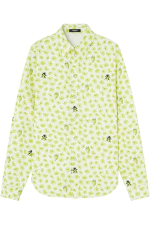 VERSACE Strawberry Garden denim overhemd