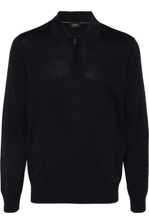 BRIONI Wollen poloshirt met rits