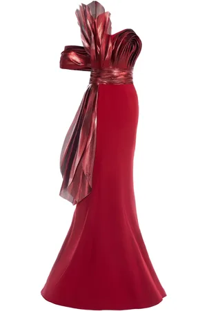 Gaby Charbachy Asymmetrische avondjurk