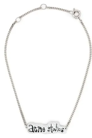 Acne Studios Schakelhalsketting met logo