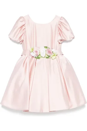 COLORICHIARI Jurk met bloemenpatch