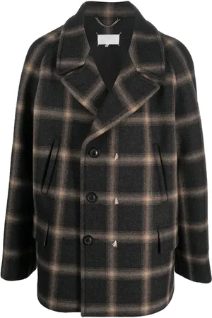 Maison Margiela X Pendleton geruite wollen sailorjas