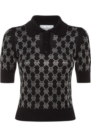 Philipp Plein Polotop verfraaid met kristallen