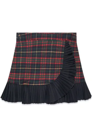 PATACHOU Plooirok met tartan ruit