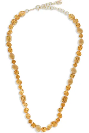 Dolce & Gabbana 18kt geelgouden Anna halsketting met citrien