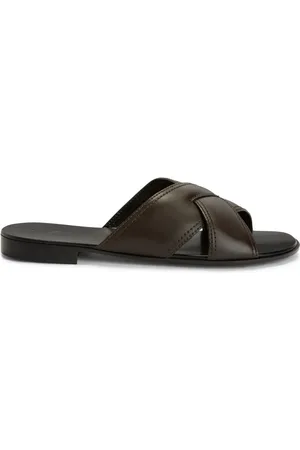 Giuseppe Zanotti Flavio leren slippers