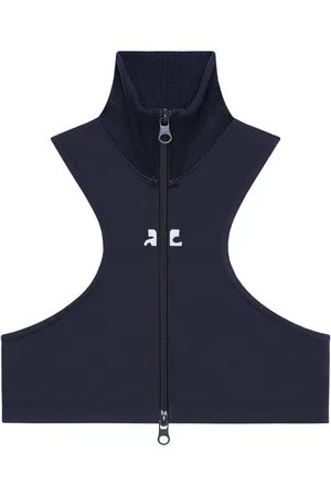 Courrèges Scuba jersey cropped top