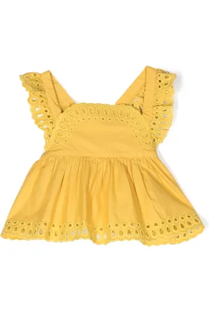 Stella McCartney Broderie anglaise flared shirt