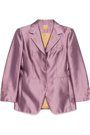 Max Mara Tweed blazer met metallic