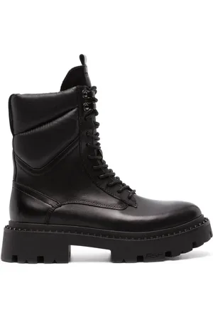 Ash Leren combat boots