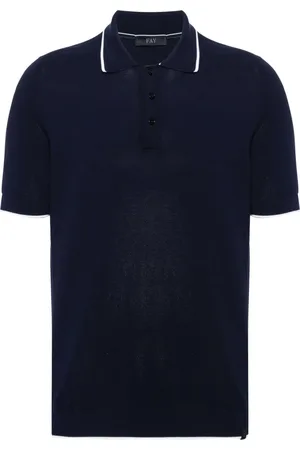 FAY Poloshirt met contrasterende afwerking