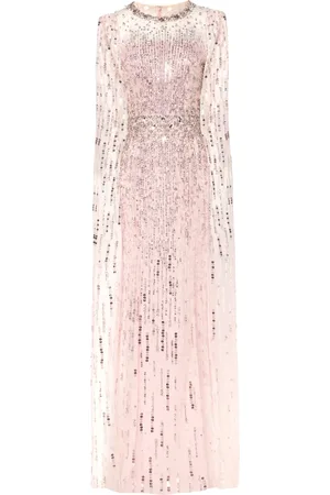 Jenny Packham Lux avondjurk verfraaid met pailletten