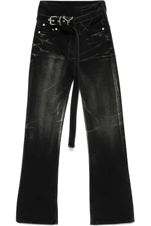 Y / PROJECT Jeans met gewikkelde riem