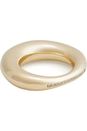 Lauren Rubinski 14kt geelgouden Peggy ring met diamant