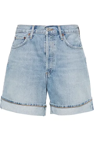 AGOLDE Dame high waist denim shorts