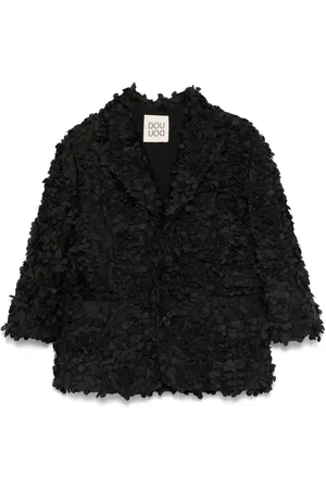 DOUUOD KIDS Blazer met bloemenapplicatie