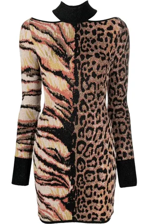 Roberto Cavalli Jurk met dierenprint