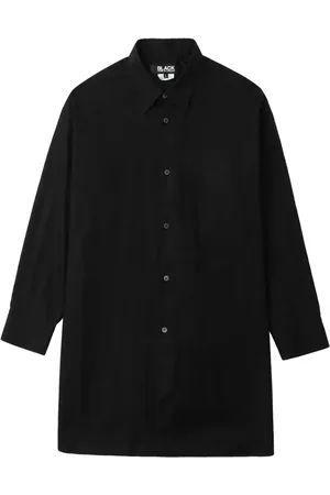 Comme des Garçons Katoenen shirt met satijnen vlakken