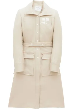 Courrèges Trenchcoat met logopatch