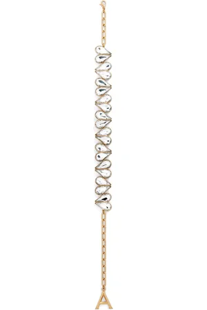 AREA Choker met kristallen en hartpatroon