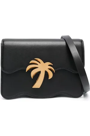 Palm Angels Palm Beach Bridge leren schoudertas