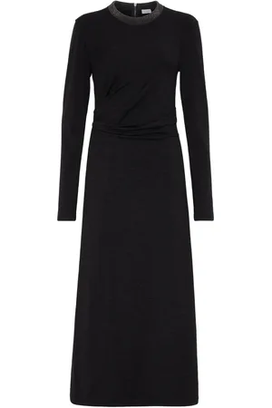 Brunello Cucinelli Gesmockte jurk