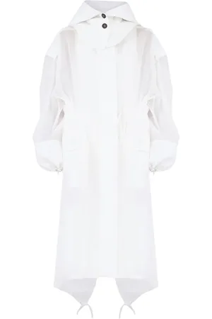Salvatore Ferragamo Ongevoerde organza trenchcoat
