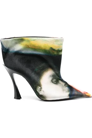 MUGLER X Ambera Wellmann laarzen 95mm met print