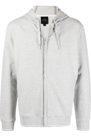Armani Exchange Hoodie met logoprint en rits