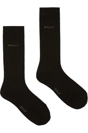 Bally Enkelsokken met intarsia logo