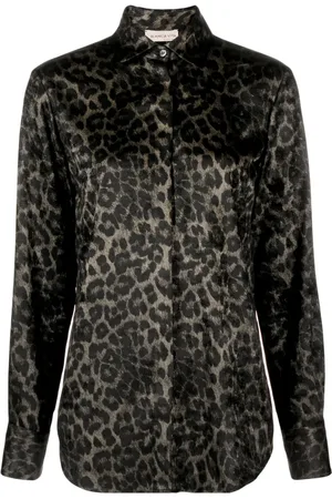 BLANCA Blouse met luipaardprint